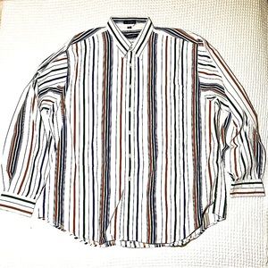 Vintage Christian Dior Monsieur Men’s Size XL Pin Stripe Button Up Dress Shirt